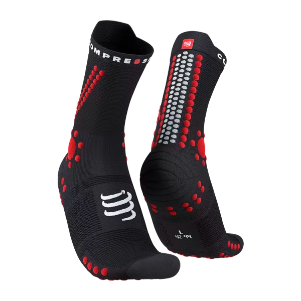 Compressport Pro Racing Socks V4.0 Trail Black Red