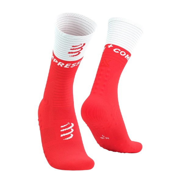 Compressport Mid Compression Socks V2.0 Red/White